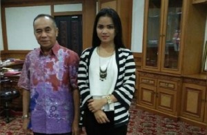 Wakil Bupati Kutai Barat H. Edyanto Arkan, SE dan Inesia Gureti