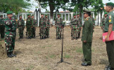 Upacara Pemakaman Militer Staf Ops Kodikal Armatim di Makam Pahlawan Kusuma Negara