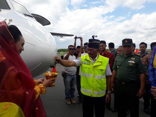 Maskapai NAM AIR Buka Rute Kotabaru- Banjarmasin Di Bandara GT. Syamsir Alam
