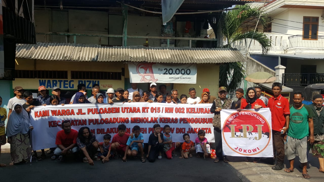 Tolak Penggusuran, Forum Keadilan Warga Pulo Asem Utara Raya Pertanyakan Janji Gubernur DKI Jakarta