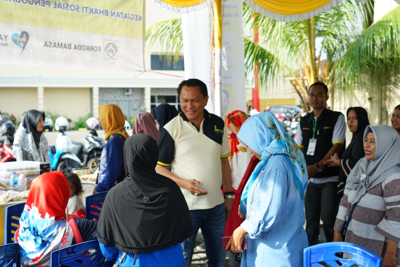 Baksos Kesehatan Yayasan Bambang Pati Jaya Di Sungailiat, Bagai Ajang Silaturahmi