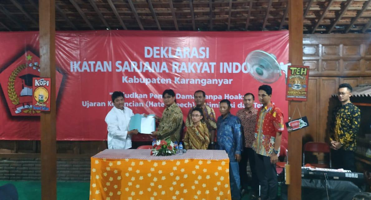 Ikatan Sarjana Rakyat Indonesia Kabupaten Karanganyar Deklarasikan Diri