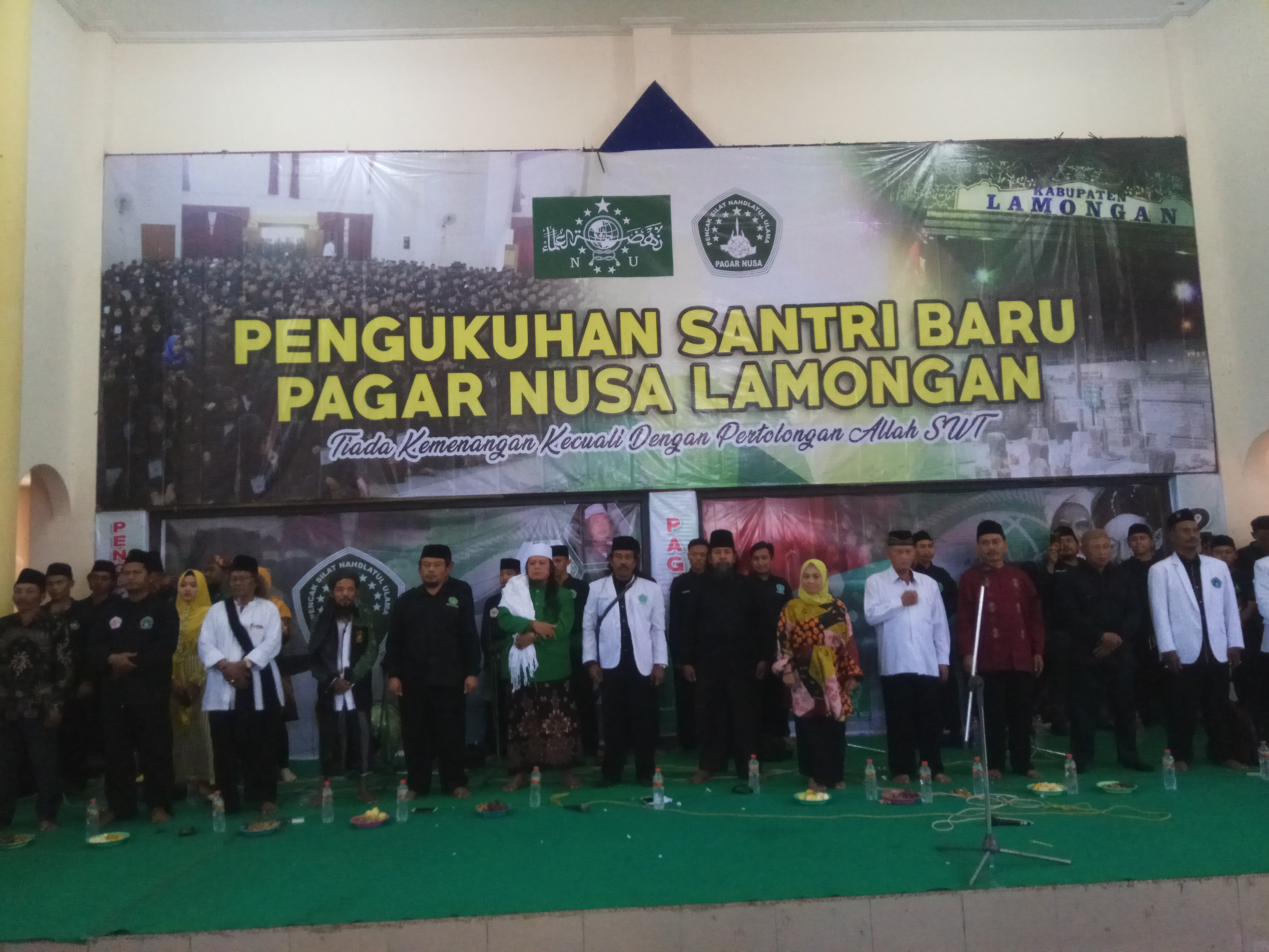 Pengukuhan Santri Baru Silat Nahdlatul Ulama Pagar Nusa Lamongan, di hadiri Kartika Hidayati