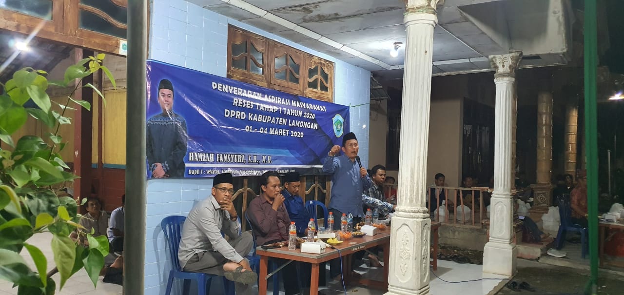 Reses Tahap 1 Tahun 2020 Anggota DPRD Kabupaten Lamongan Hamzah Fansyuri, S.H., M.H