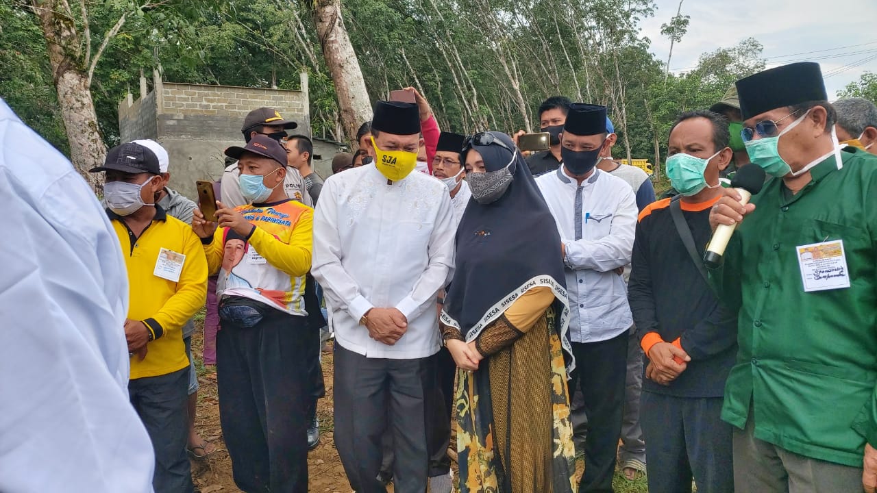 Halal Bihalal Dan Peletakkan Batu Pertama Pembangunan SPBU Di Desa Sampanahan
