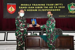 Kodam IV/Diponegoro Gelar MTT Sandi dan Cyber TNI AD