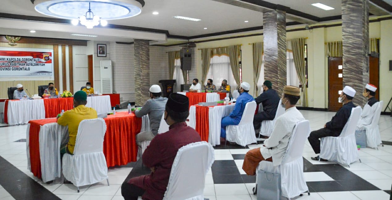 Polda Gorontalo Siap Kawal Program Dakwah Rabithah Al-Alawiyah di Gorontalo