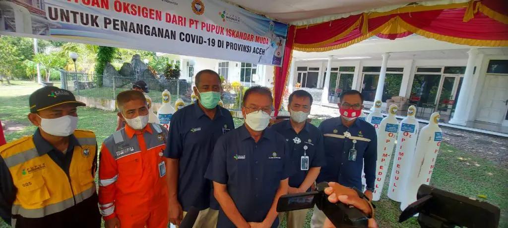 PT PIM Bantu Oksigen untuk Penanganan Covid 19 di Aceh