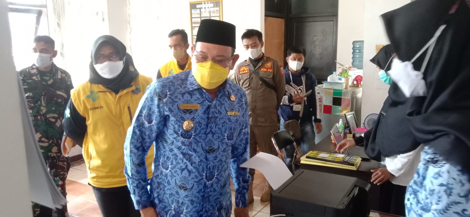 Bupati Kotabaru Sidak Vaksinasi Pegawai Ditiap SKPD, Tidak Vaksin Dikenakan Sanksi