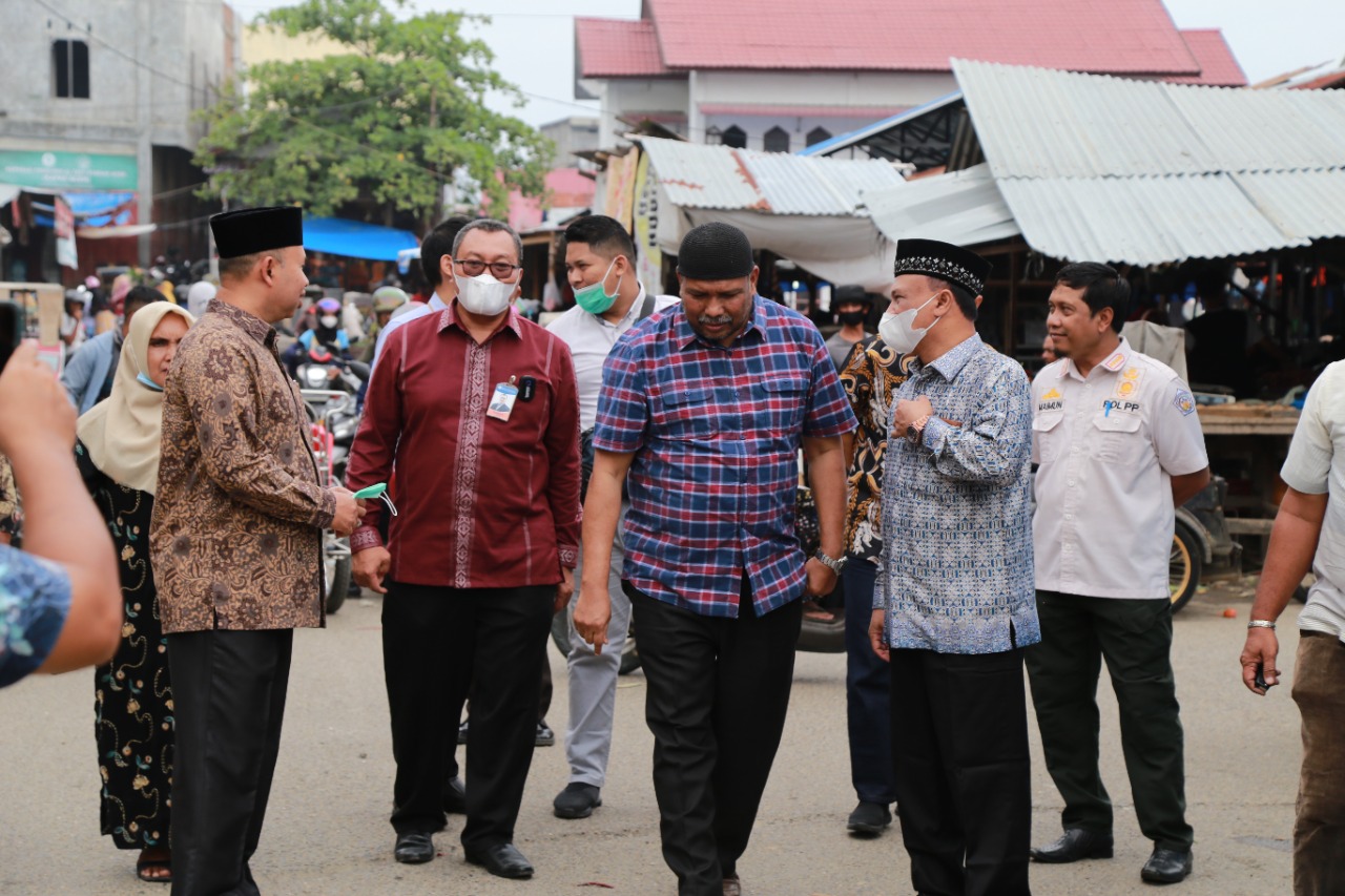 Menyambut Ramadhan, Tim Pengendalian Inflasi Daerah (TPID) Kota Lhokseumawe Lakukan Sidak Pasar