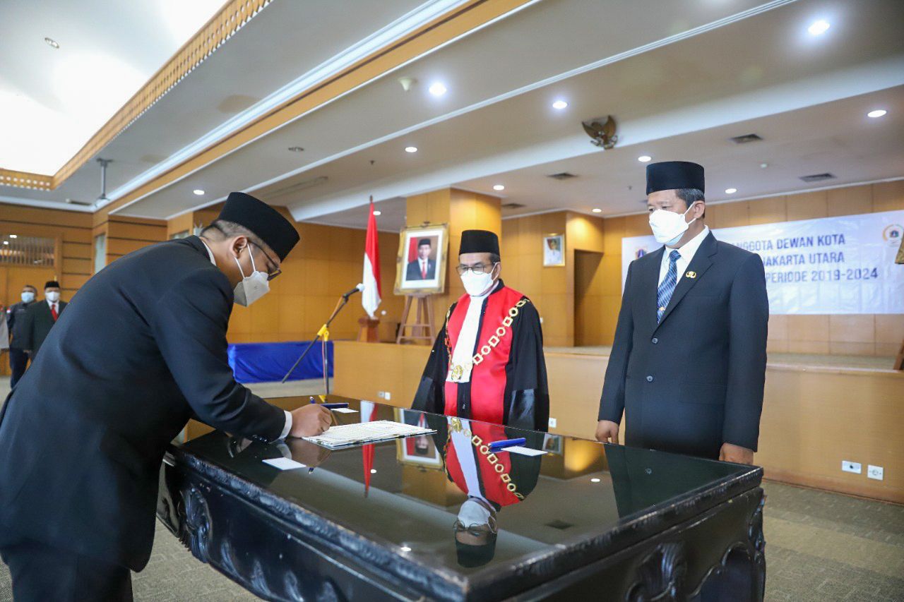 Wali Kota Jakarta Utara Kukuhkan Anggota Dekot Dihadiri Ketua PN dan Kasie Intelijen Kejari