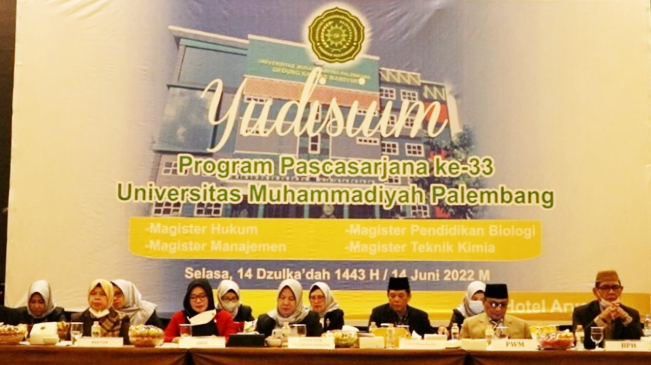Program Pascasarjana (PPs) Universitas Muhammadiyah (UM) Palembang Gelar Yudisium Ke-33 Di Hotel Ary...