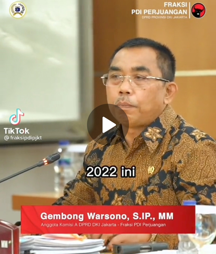 Anggota DPRD Fraksi PDI Perjuangan Tuding Pemprov DKI Jakarta Jual Beli Jabatan
