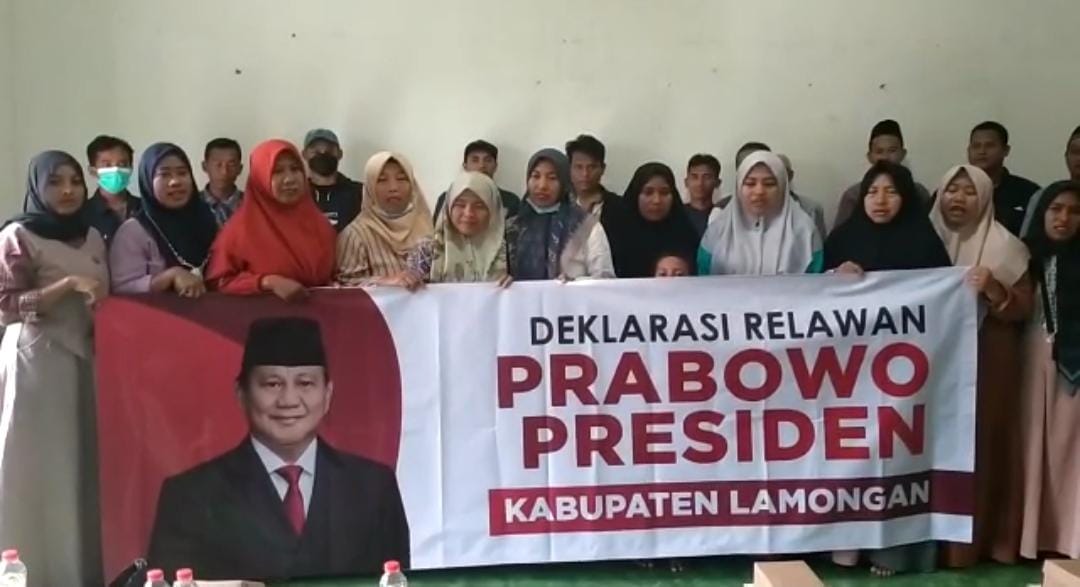 Pedagang dan Petani Kecamatan Maduran Lamongan Deklarasi Dukung Prabowo Presiden 2024