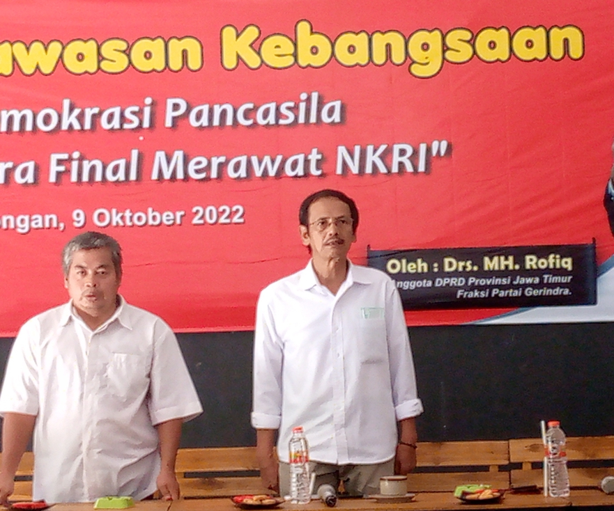 Anggota DPRD Provinsi Jatim Drs. MH ROFIQ Hadiri Sosialisasi Wawasan Kebangsaan dengan tema  “Demokr...