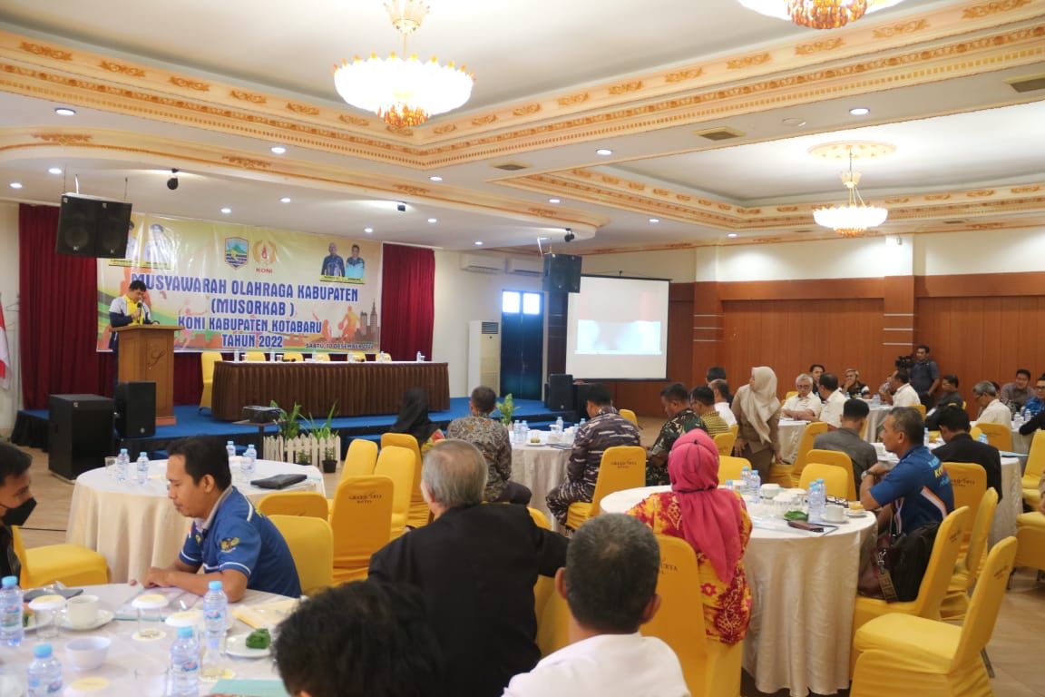 Koni Kabupaten Kotabaru Gelar Musorkab Tahun 2022, Wakil Bupati; Optimalkan Pembinaan Olahraga