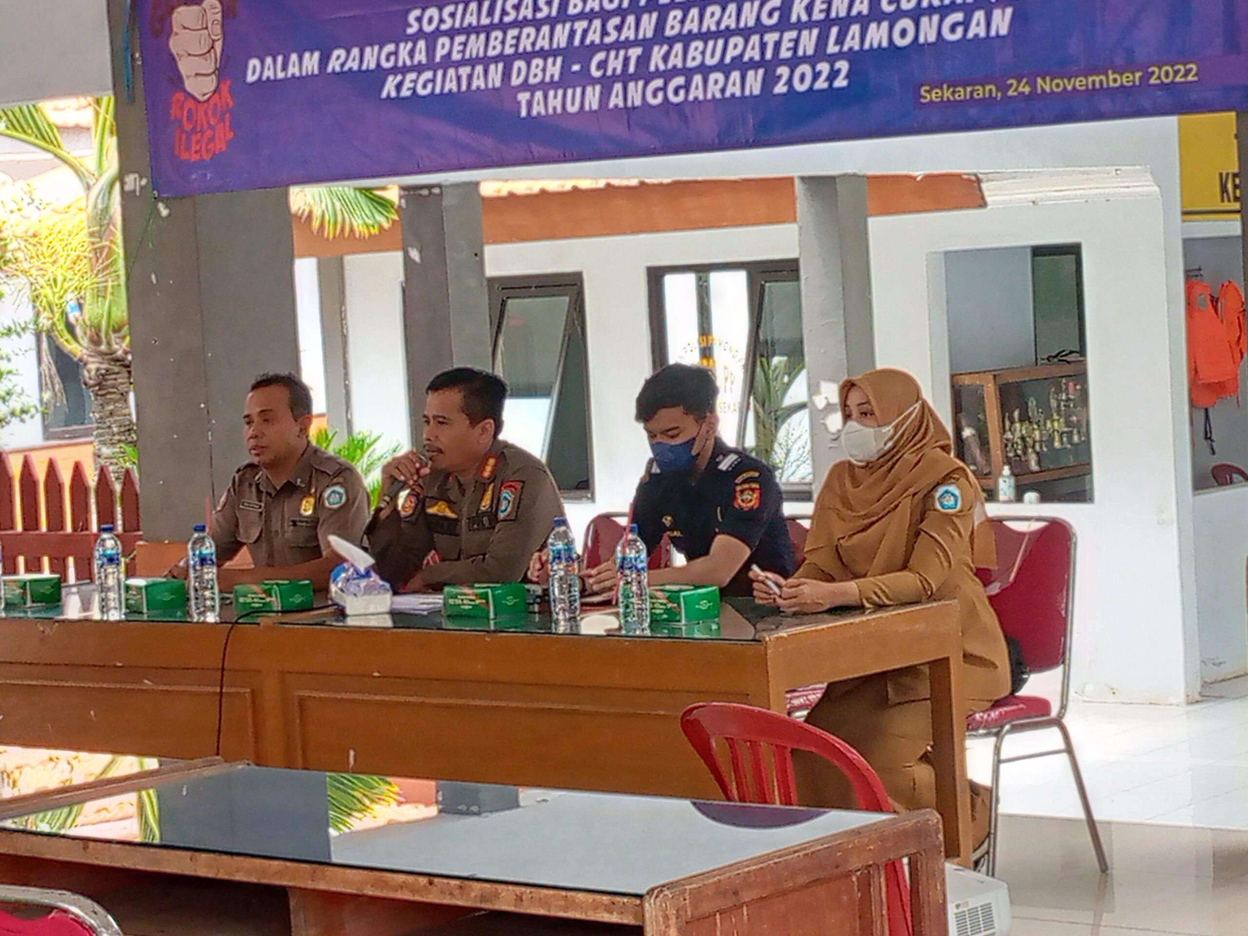 Sosialisasi Bagi Pelaku Usaha Rokok Dalam Rangka Kegiatan DBH- CHT Kabupaten Lamongan tahun 2022