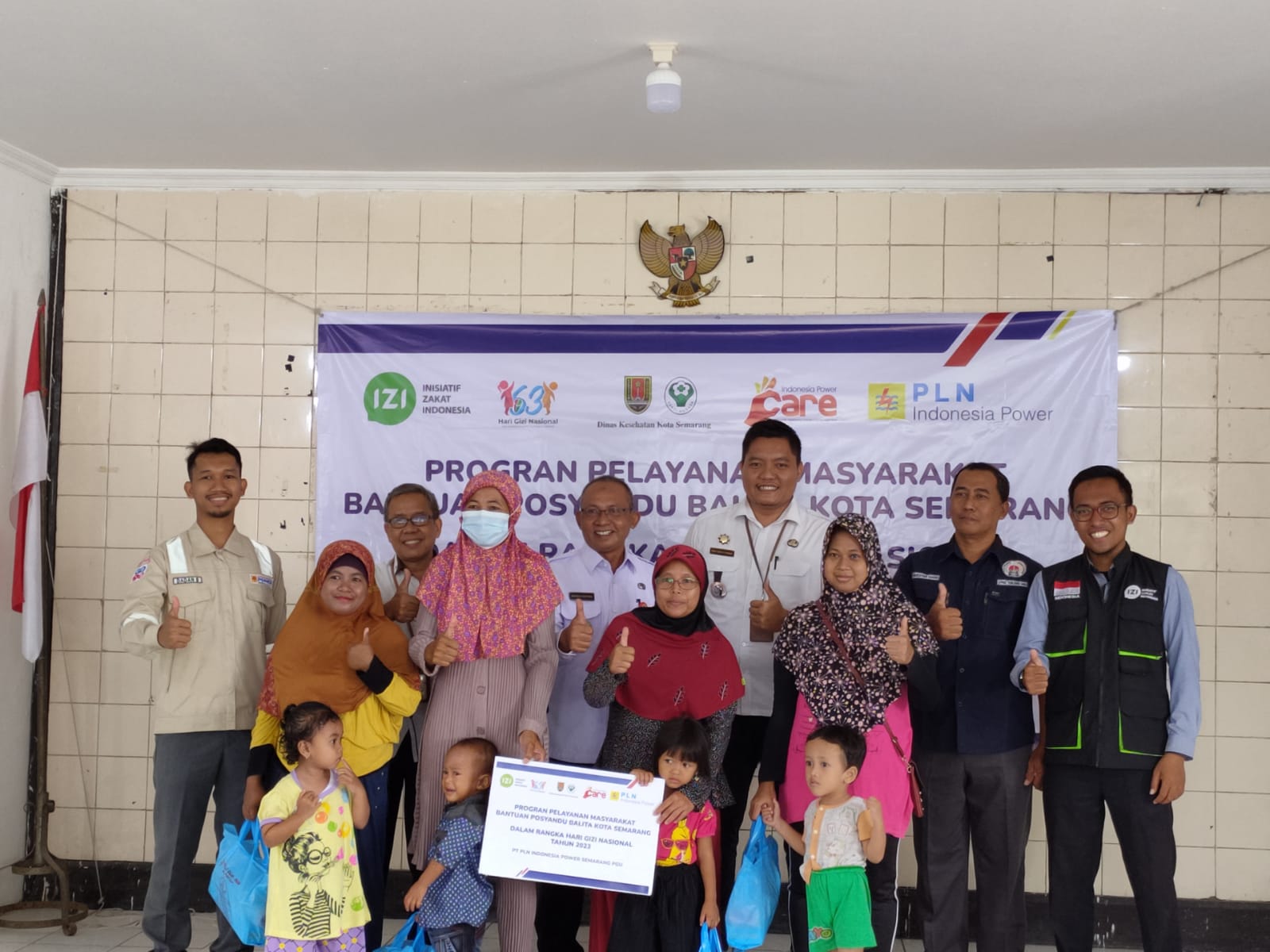 PLN IP Semarang PGU - IZI Salurkan Bantuan Posyandu dan PMT Balita Kota Semarang