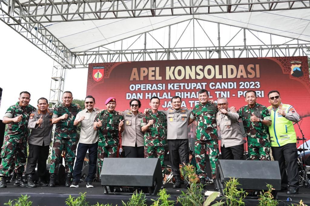 Apel Konsolidasi Ops Ketupat Candi, Perkuat TNI - Polri Gawangi NKRi