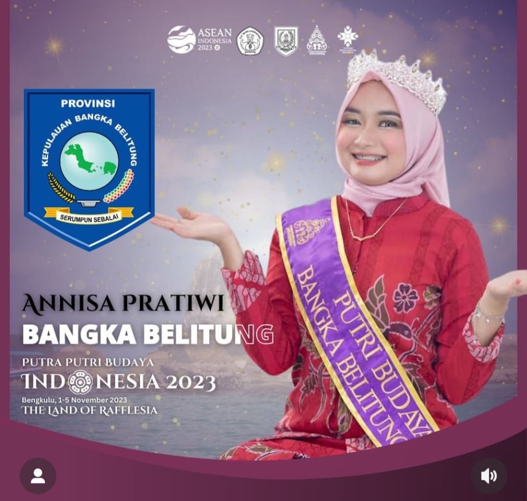 Annisa Pratiwi Mahasiswi UBB Yang Mewakili Ajang Putra Putri Budaya Indonesia Tahun 2023
