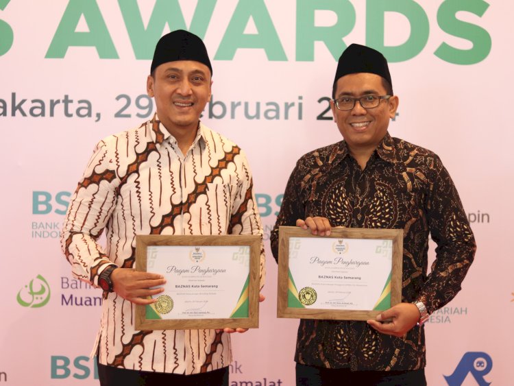 Baznas Semarang Raih 2 Penghargaan Baznas Awards 2024